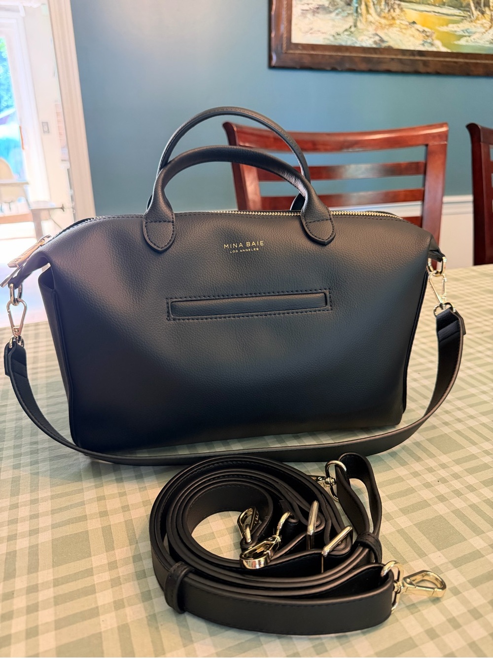 Mina Baie Black mini Emmy with Removable Strap